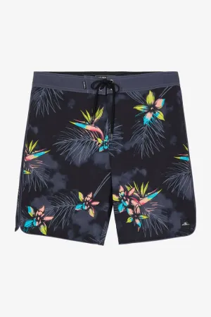 O'Neill Boy's Hyperfreak Mysto Scallop Board Shorts- Black