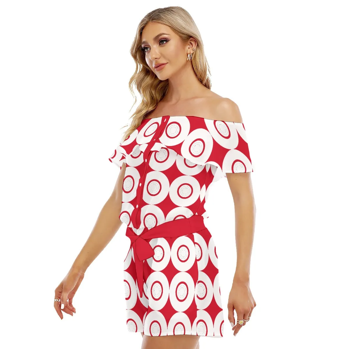 Origen Destination Women's Off-shoulder Ruffled Romper