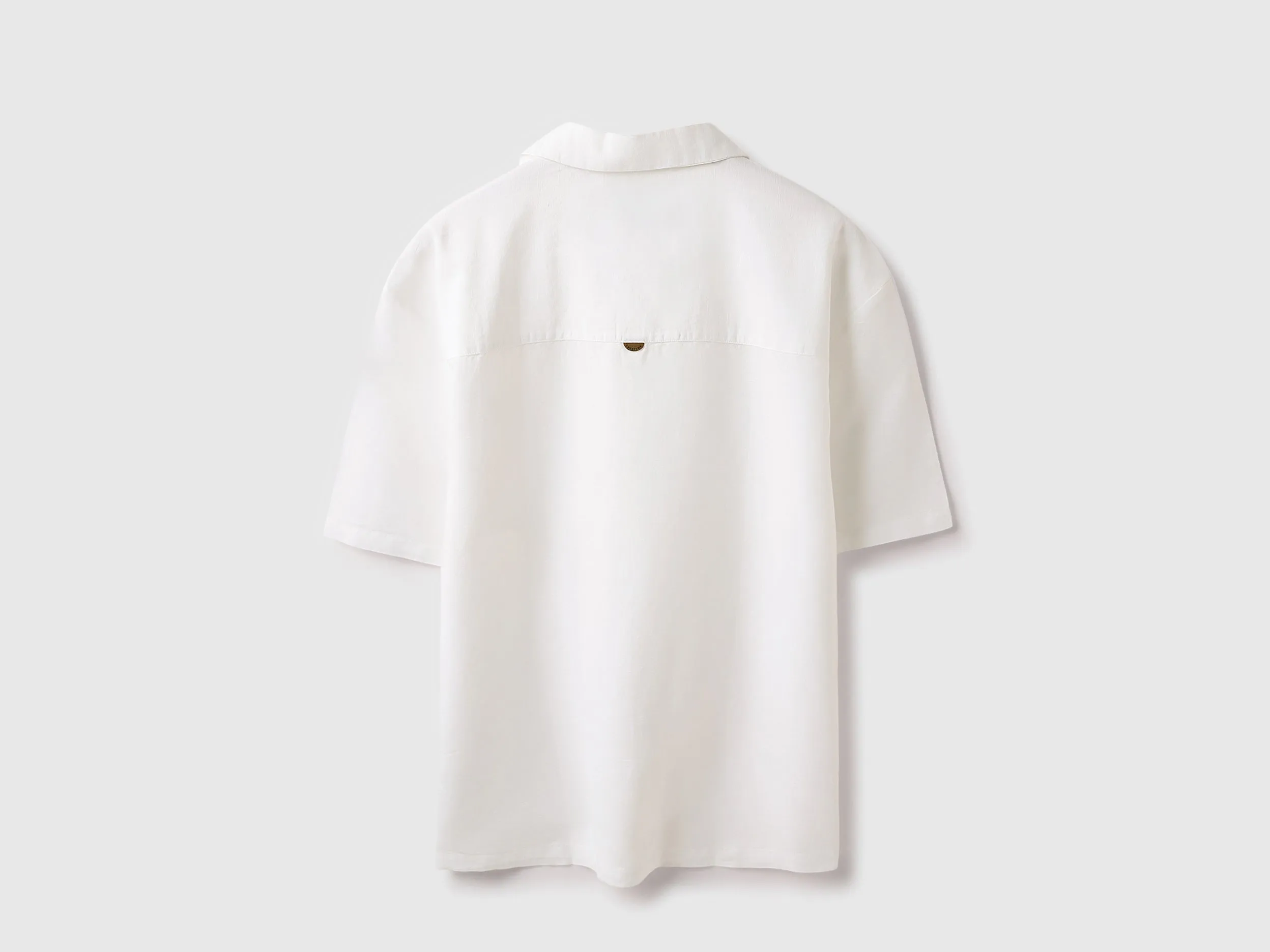 Oversized Fit Resort Collar Solid Shirt