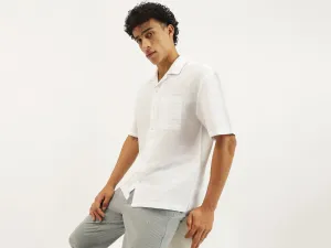 Oversized Fit Resort Collar Solid Shirt