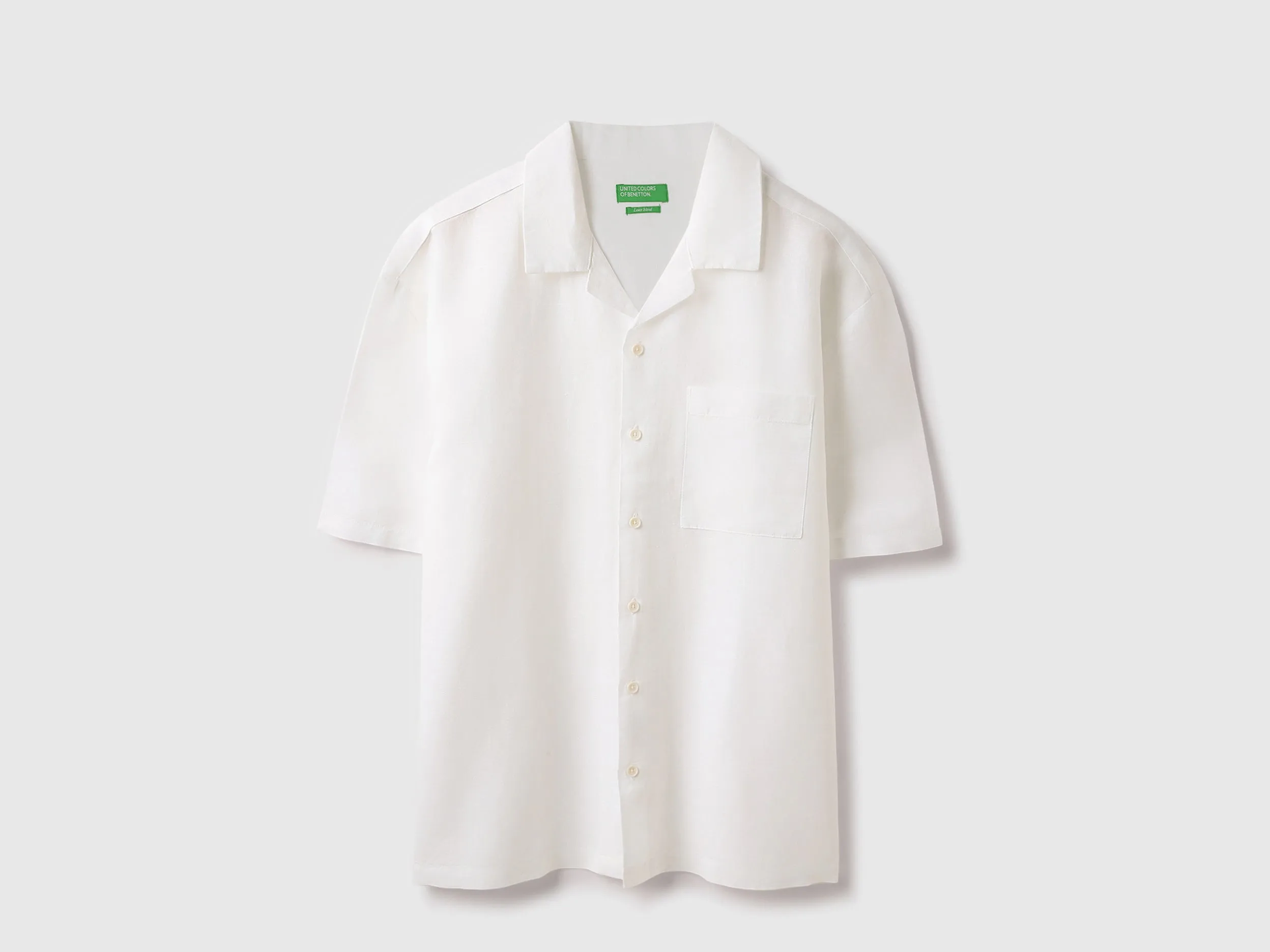 Oversized Fit Resort Collar Solid Shirt