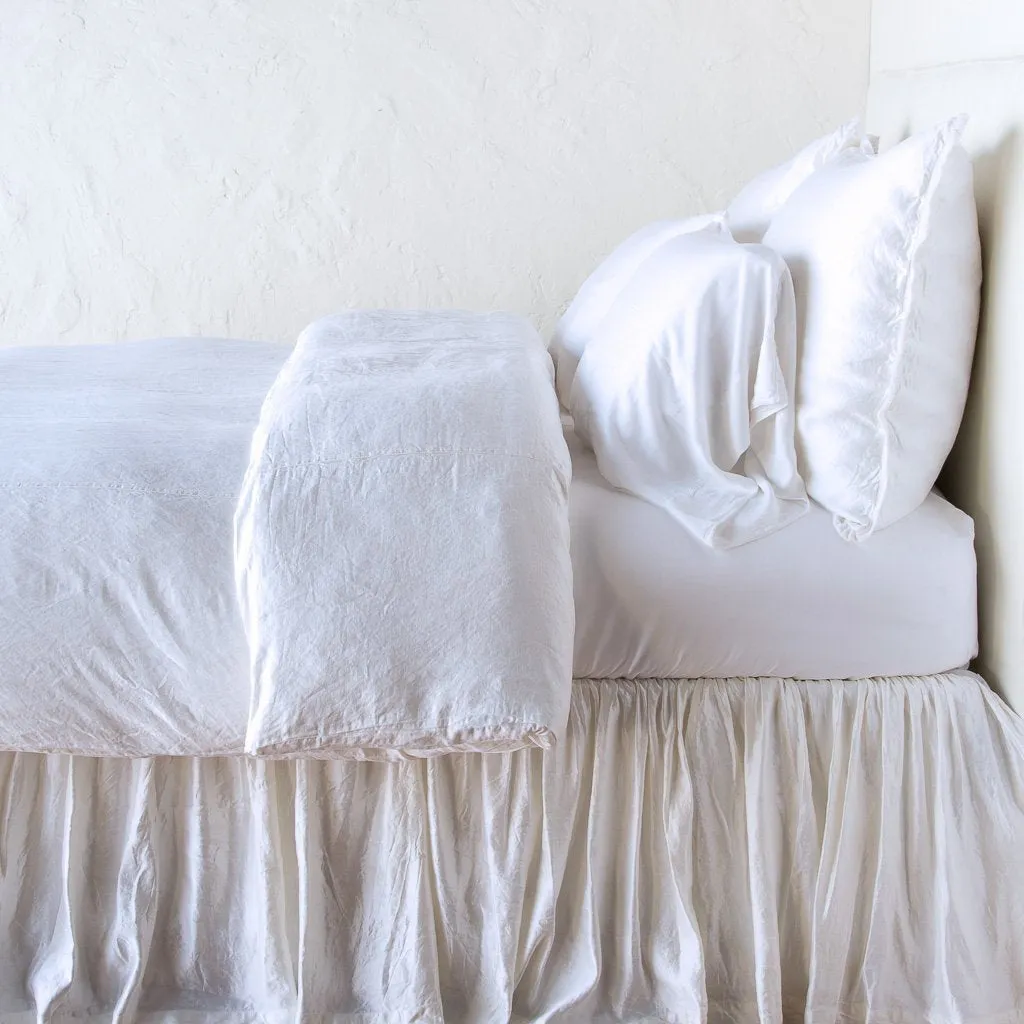 Paloma Duvet Cover - White - Queen