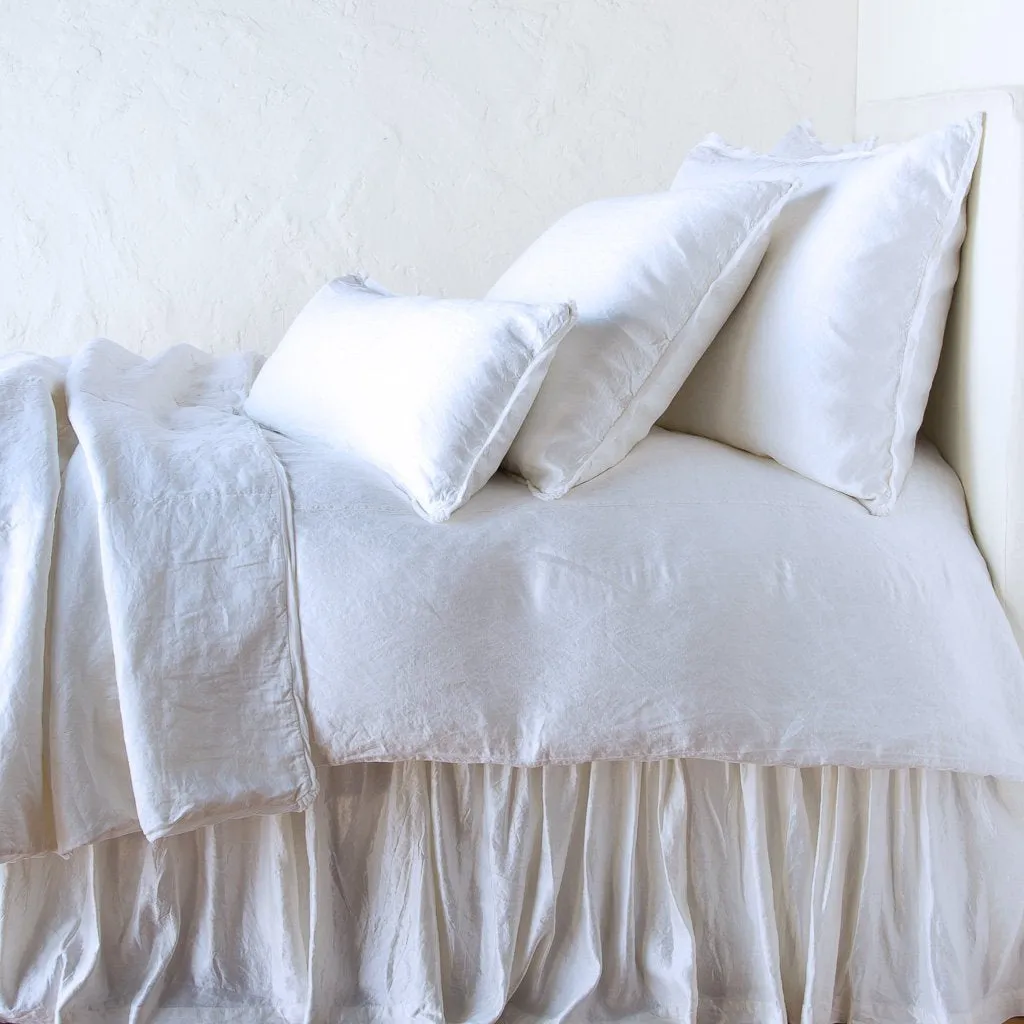 Paloma Duvet Cover - White - Queen