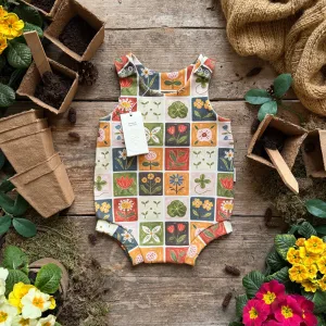 Patchwork Blooms Bloomer Romper | Ready To Post