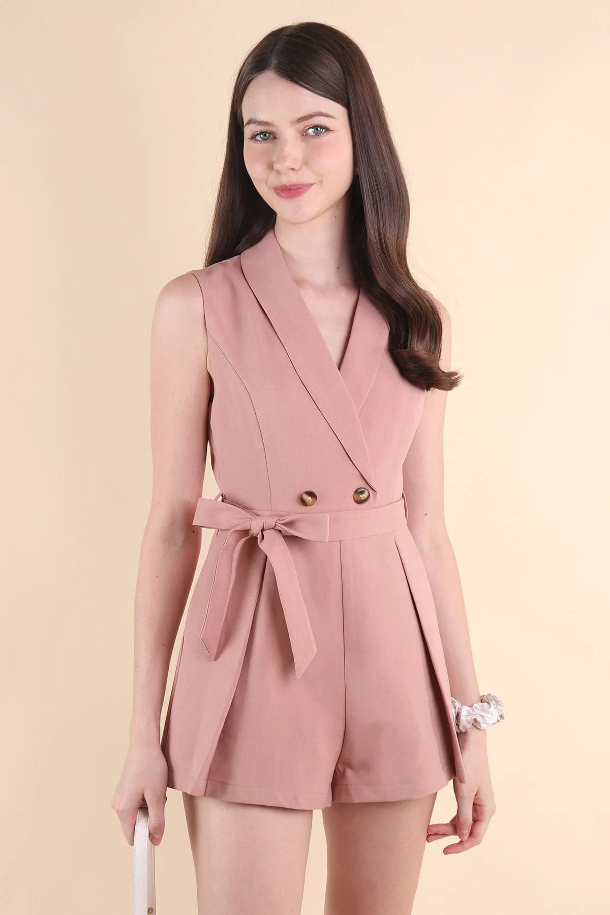 PERLA TUX ROMPER IN ROSE
