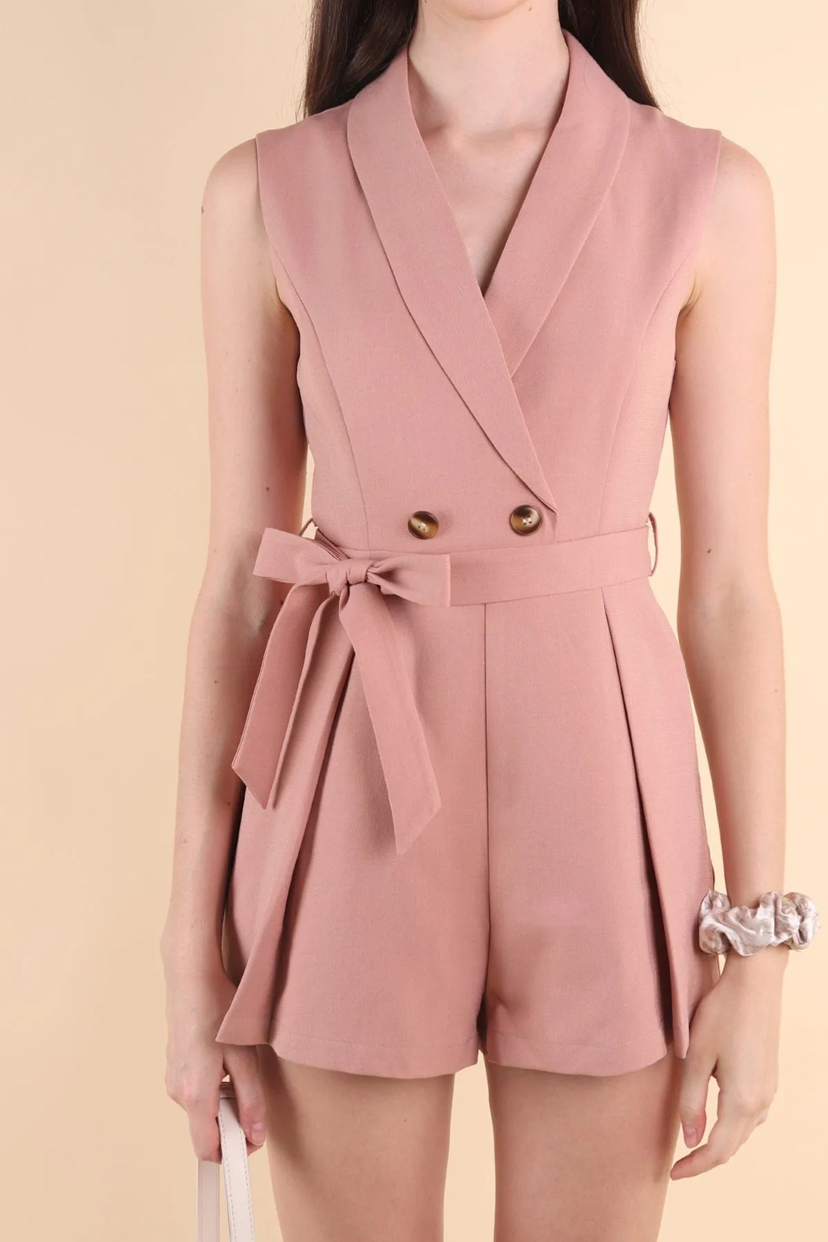 PERLA TUX ROMPER IN ROSE