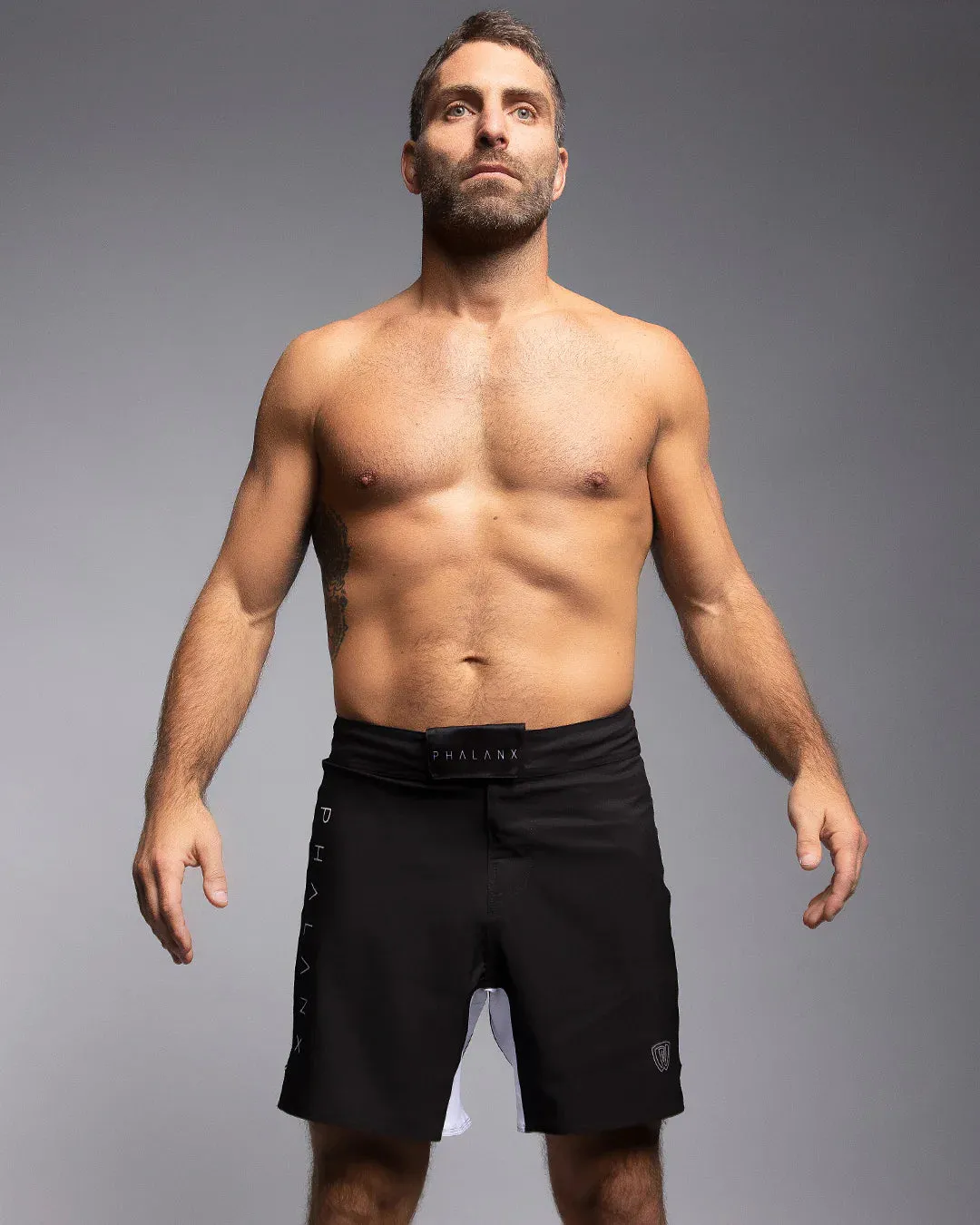 Phalanx Pulsar RIZR Black MMA Grappling BJJ Shorts
