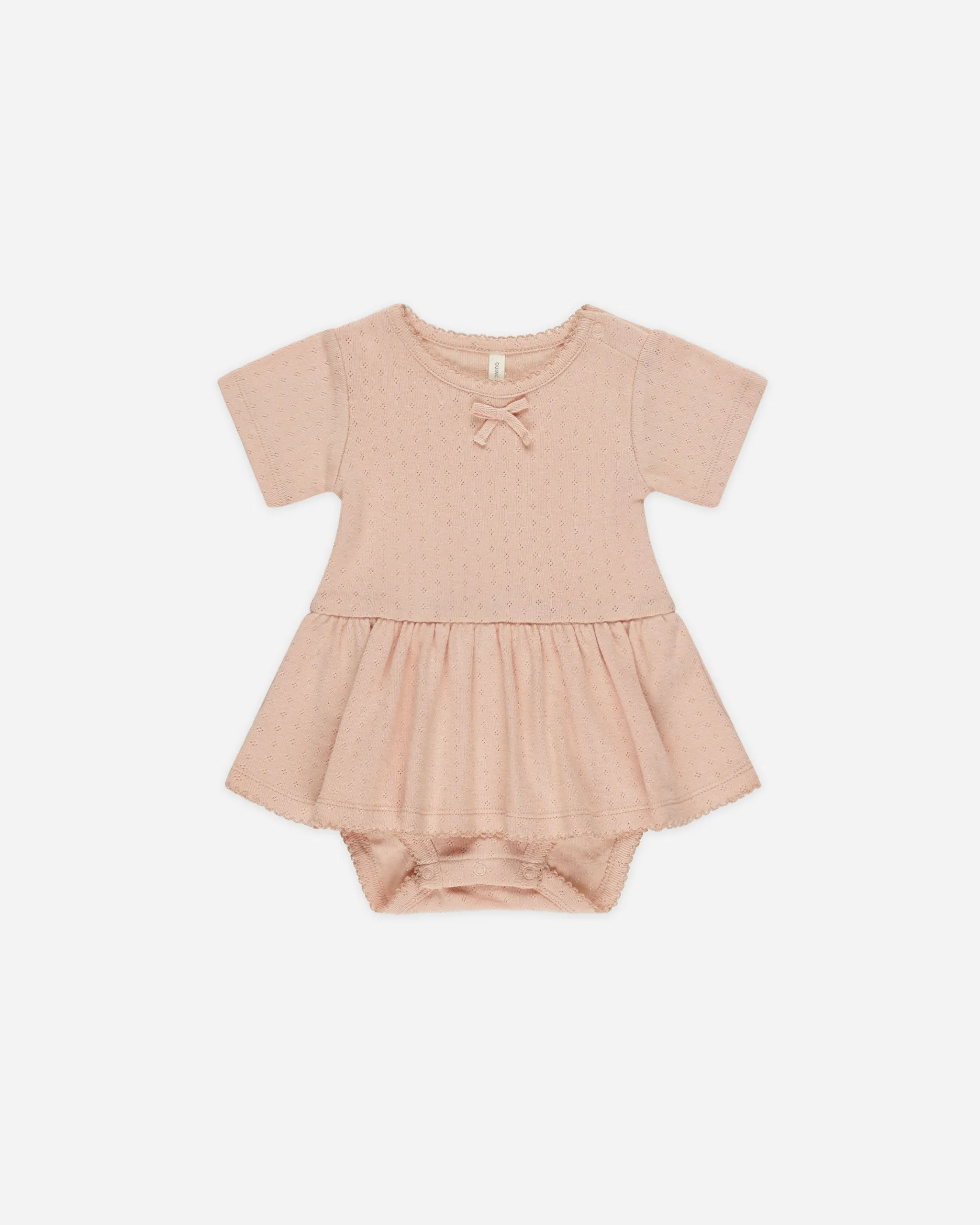 Pointelle Skirted Bodysuit || Melon