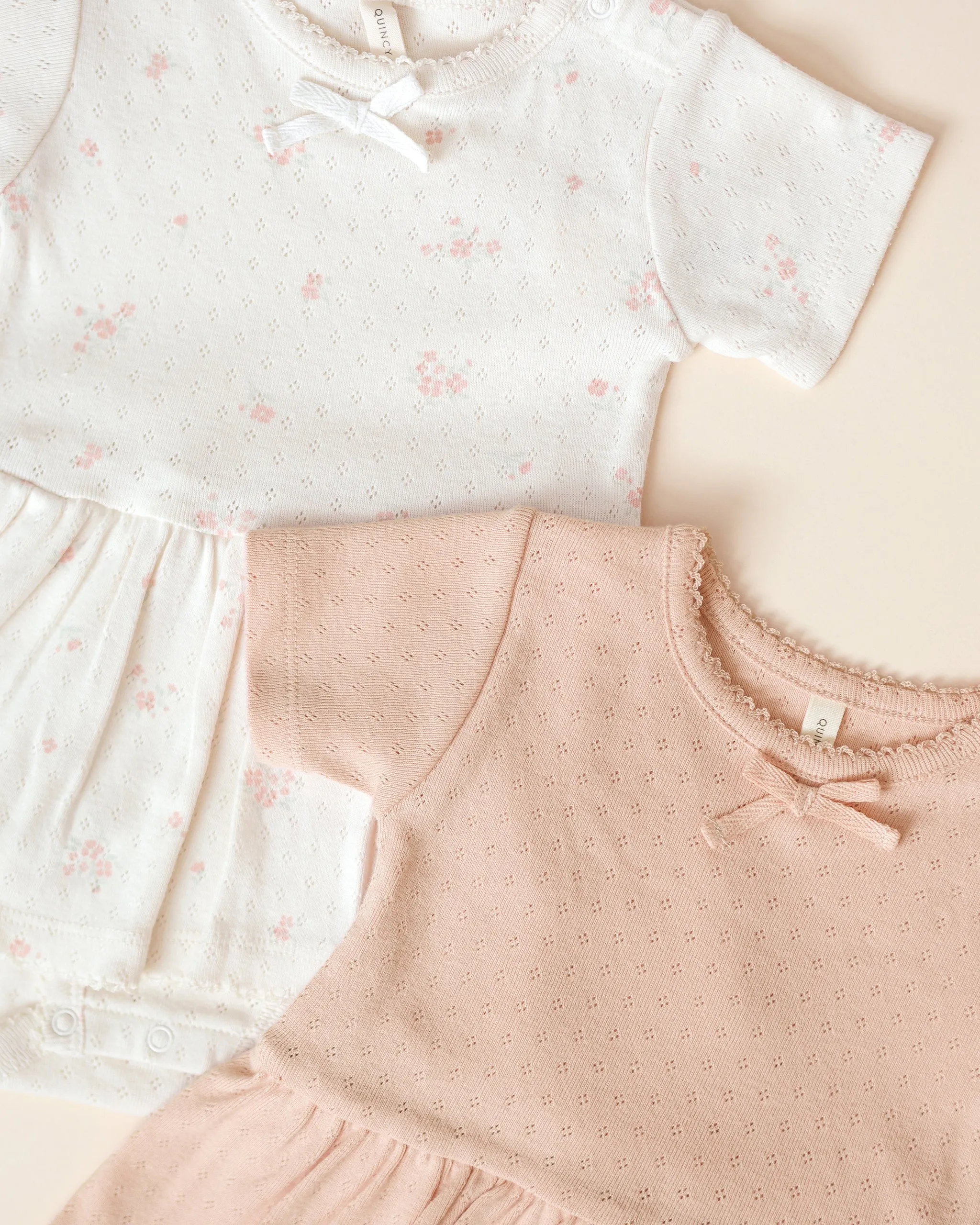Pointelle Skirted Bodysuit || Melon