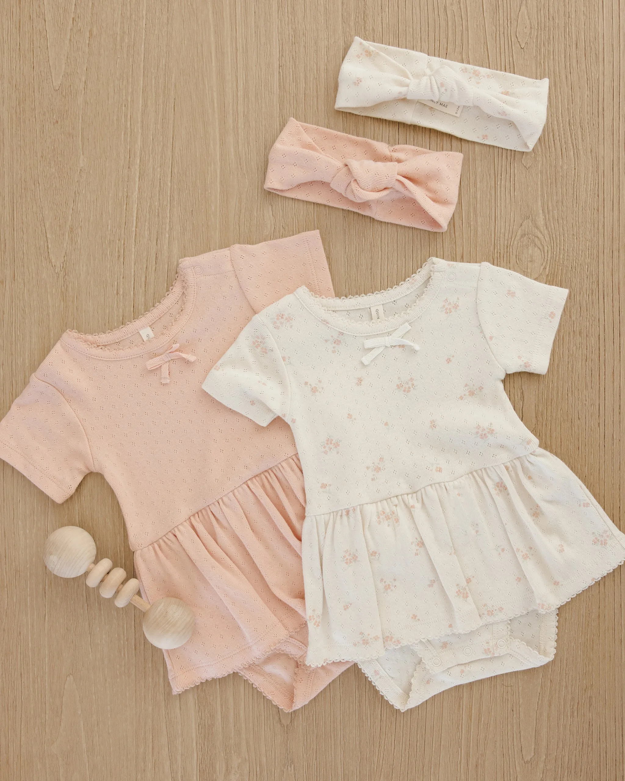 Pointelle Skirted Bodysuit || Melon