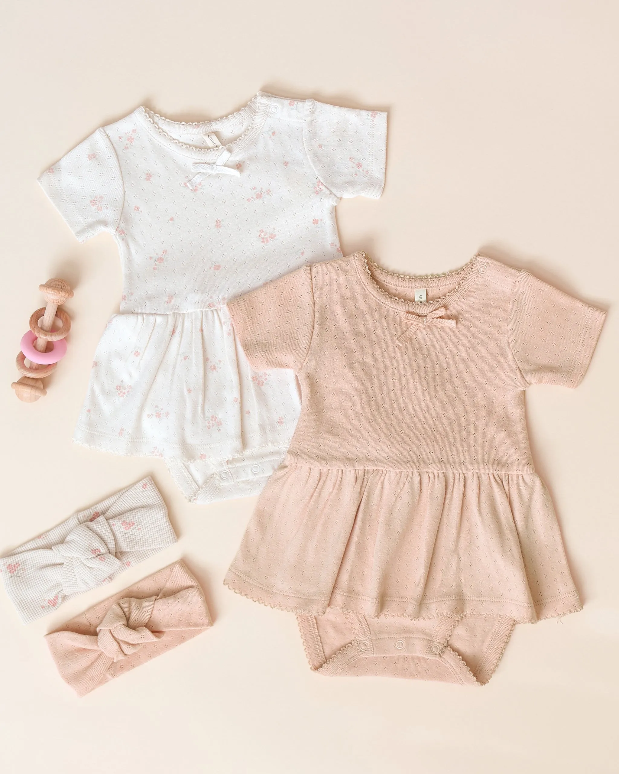 Pointelle Skirted Bodysuit || Melon