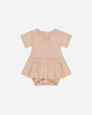 Pointelle Skirted Bodysuit || Melon