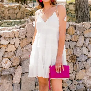 Posh & Polished Sleeveless Tiered Mini Dress