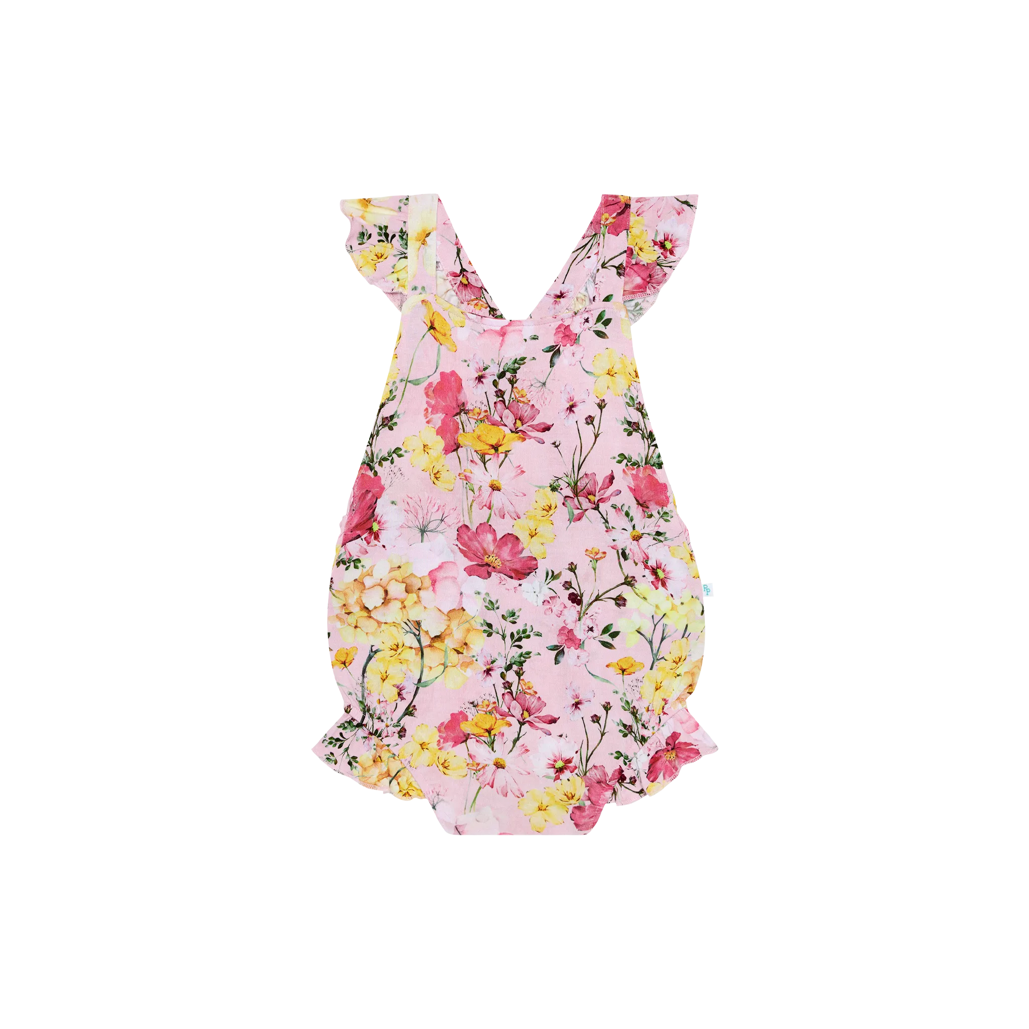 POSH PEANUT | Gaia - Ruffled Strap Bubble Romper