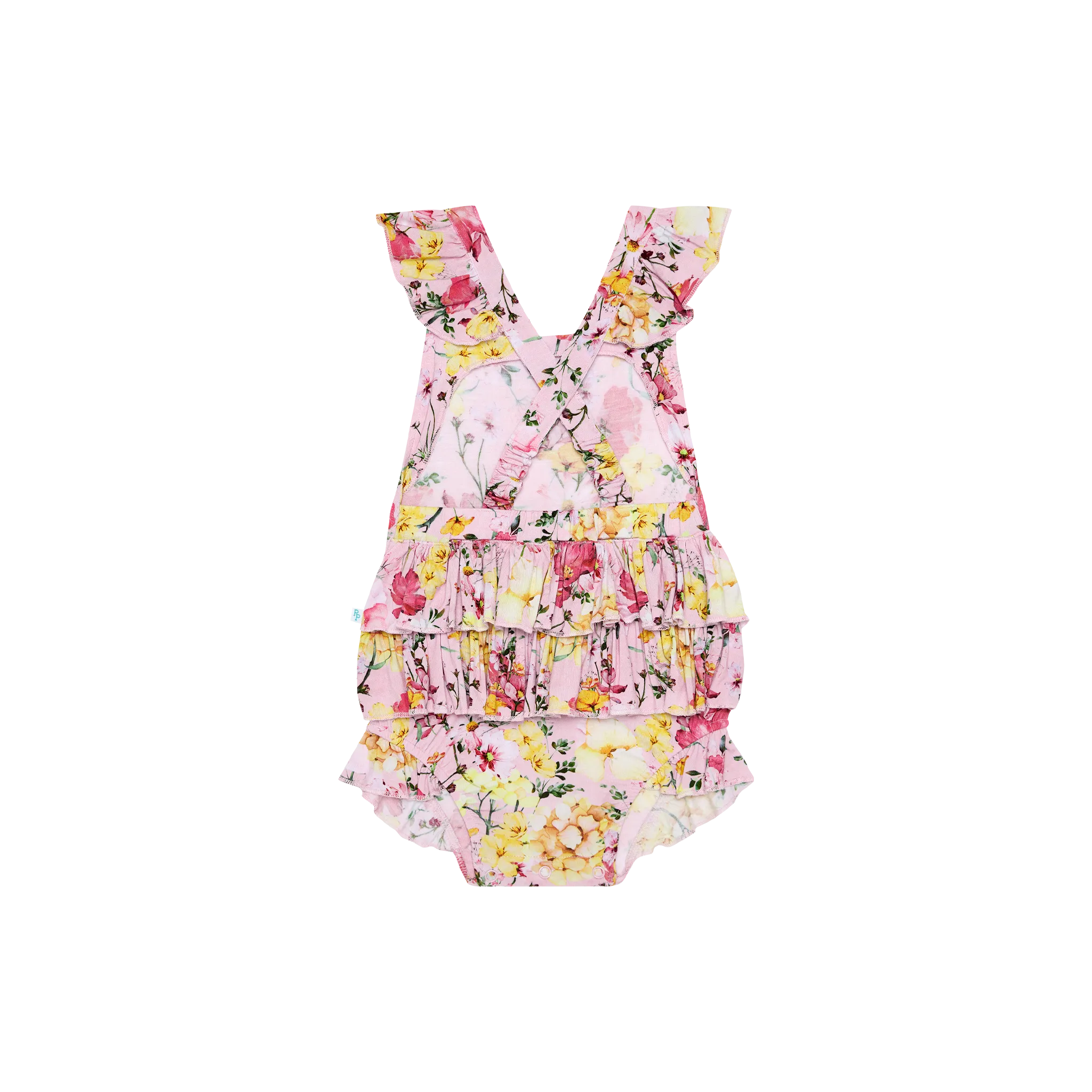 POSH PEANUT | Gaia - Ruffled Strap Bubble Romper