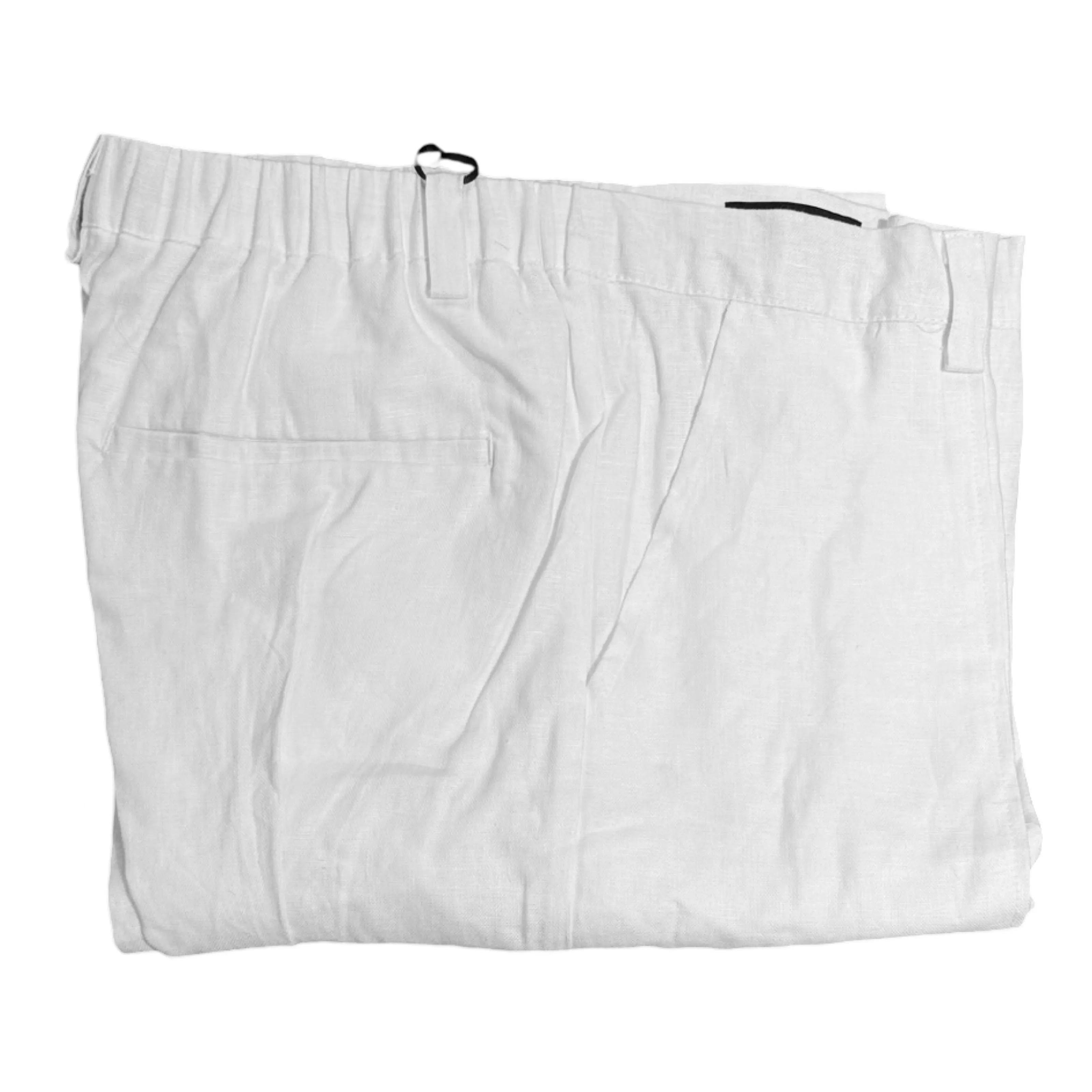 Prestige White Linen Cargo Pants