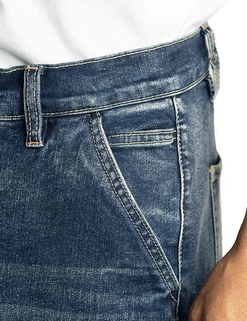 Pro Club Baggy Denim Cargo - Dark Stonewash