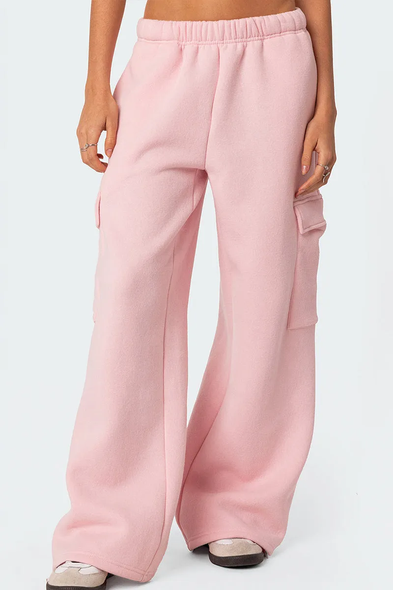 PS3192 Fleece Wide Leg Sweatpants