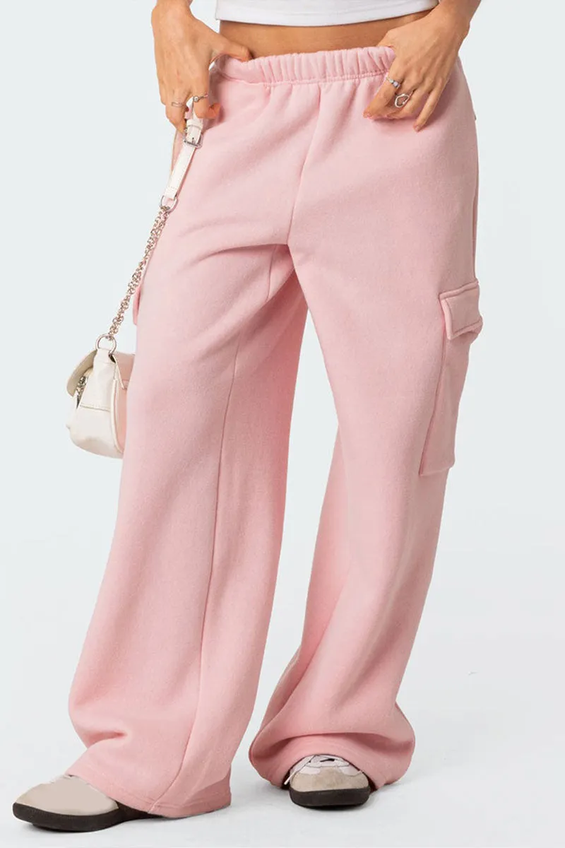 PS3192 Fleece Wide Leg Sweatpants