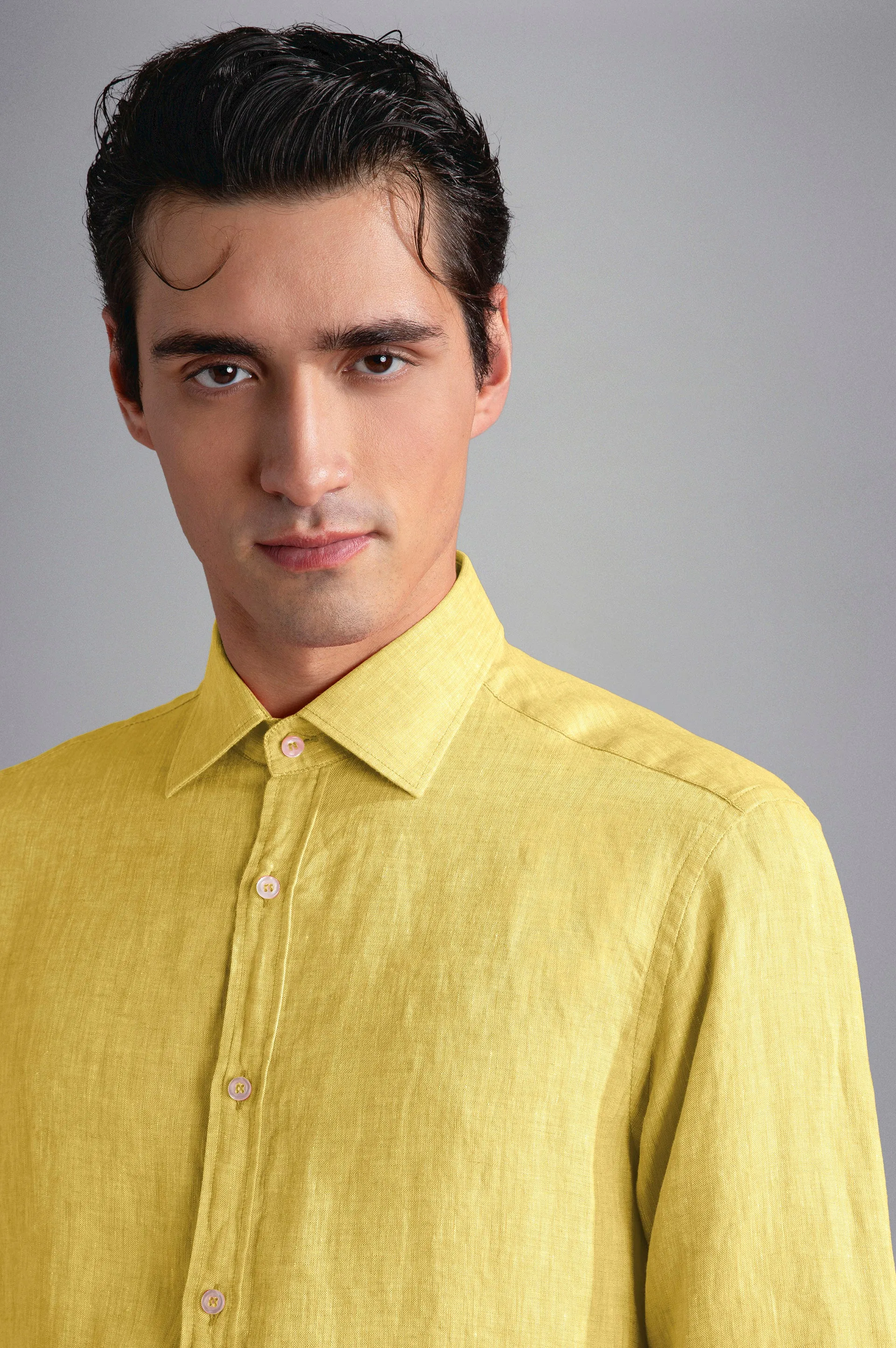 Pure Linen Solid Sport Shirt