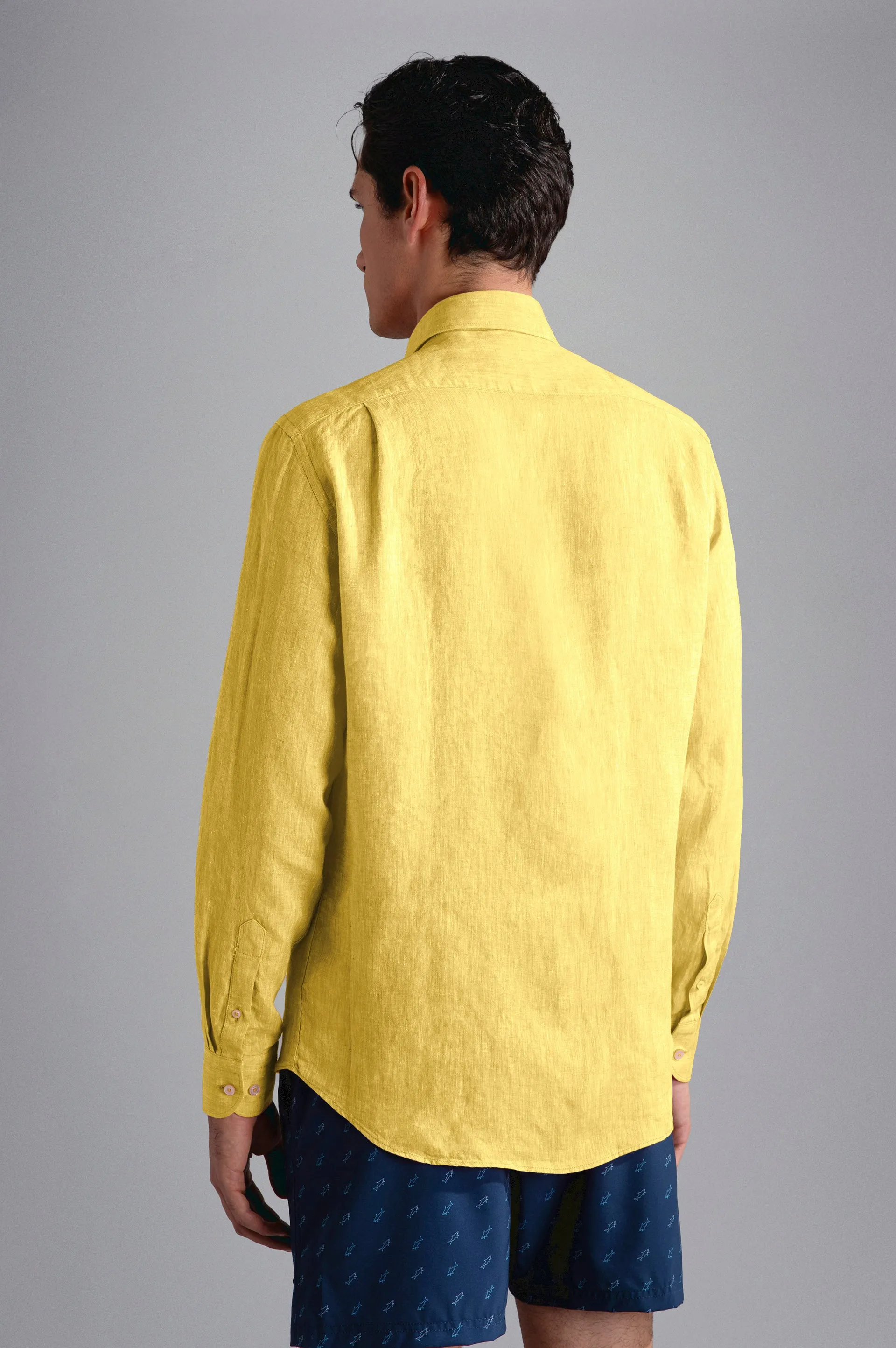 Pure Linen Solid Sport Shirt