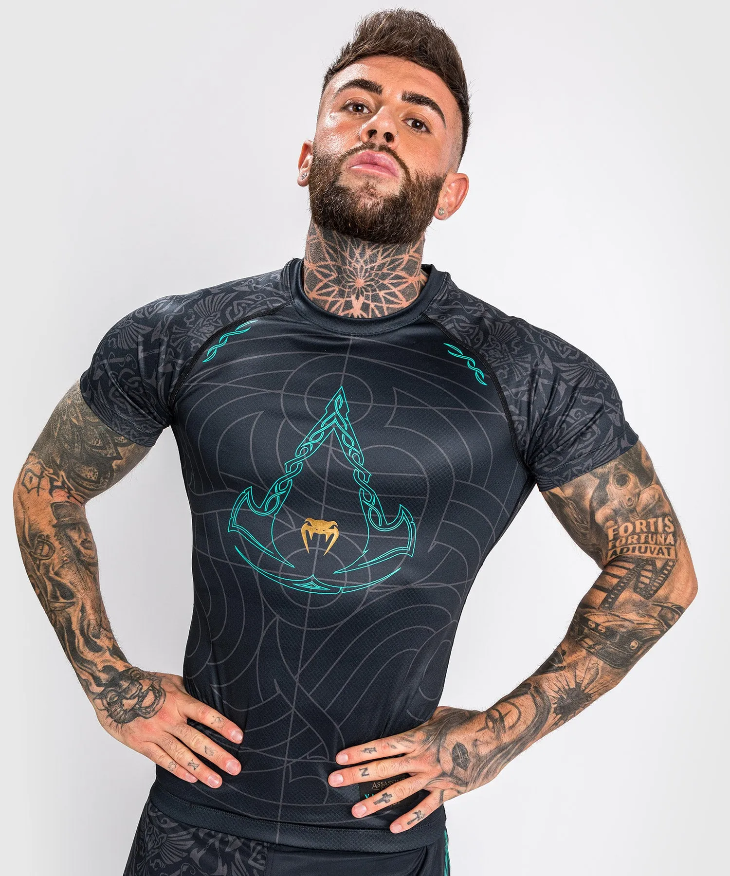 Rashguard Reloaded Venum Assassin's Creed - Maniche corte - Nero