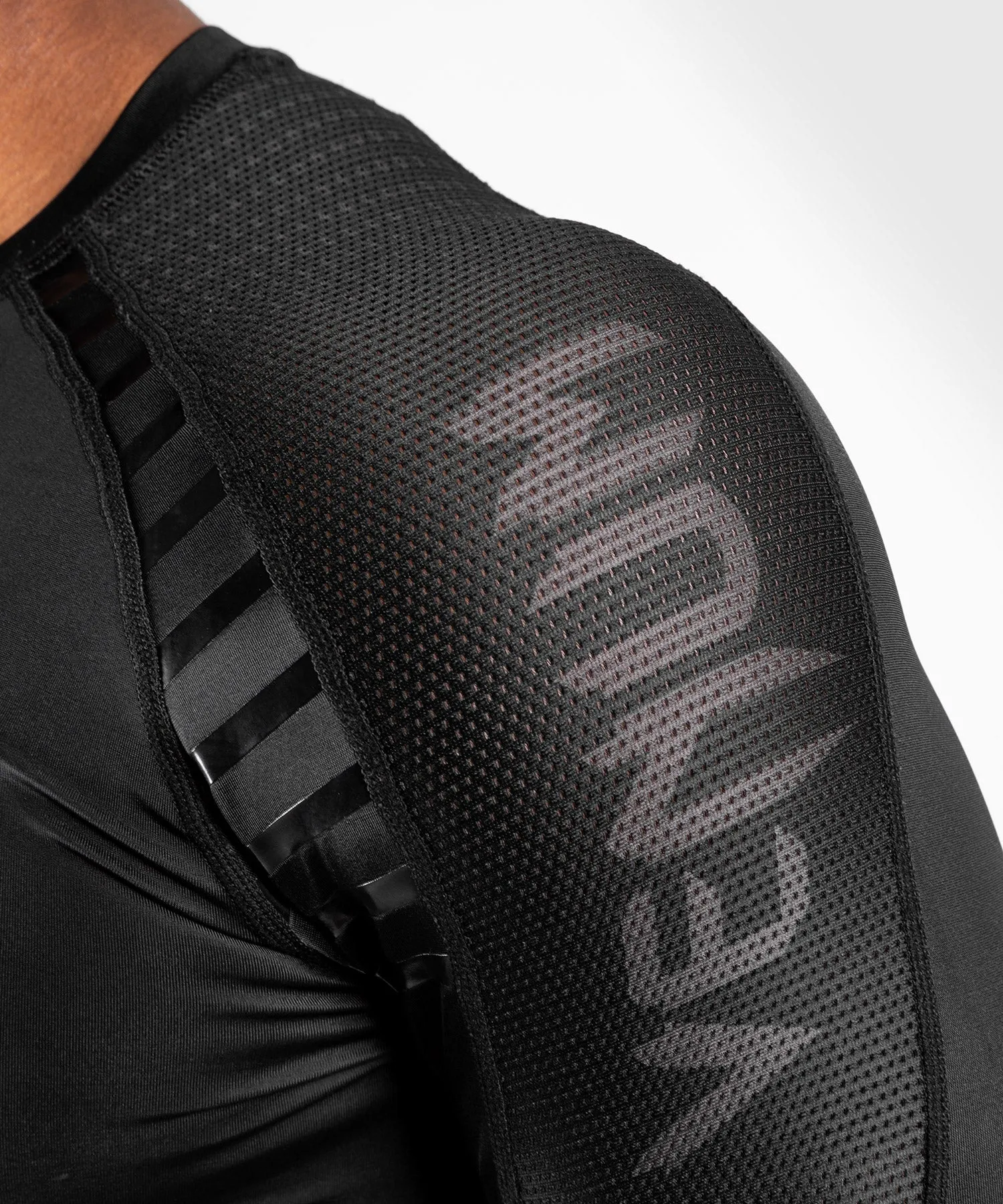 Rashguard Venum Skull - maniche lunghe - Nero/Nero