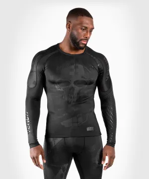 Rashguard Venum Skull - maniche lunghe - Nero/Nero