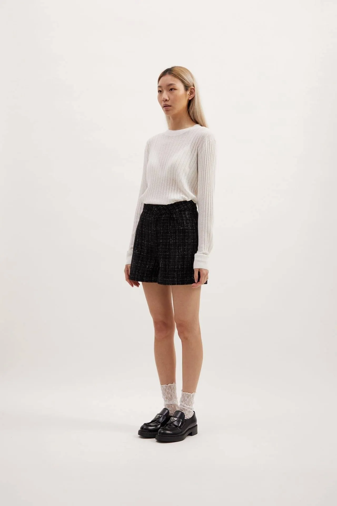 REMAIN Kyla Shorts - Black Boucle