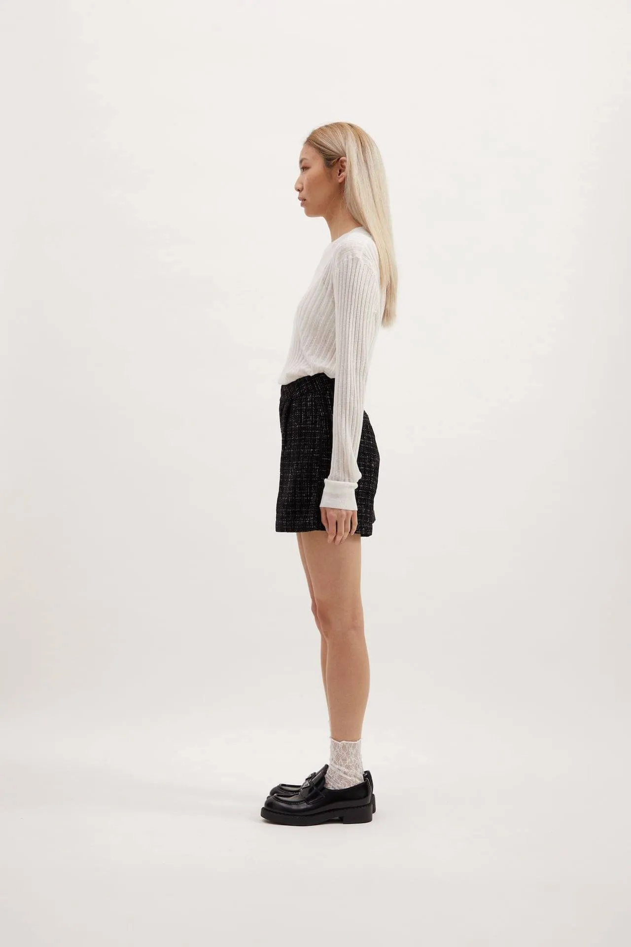 REMAIN Kyla Shorts - Black Boucle