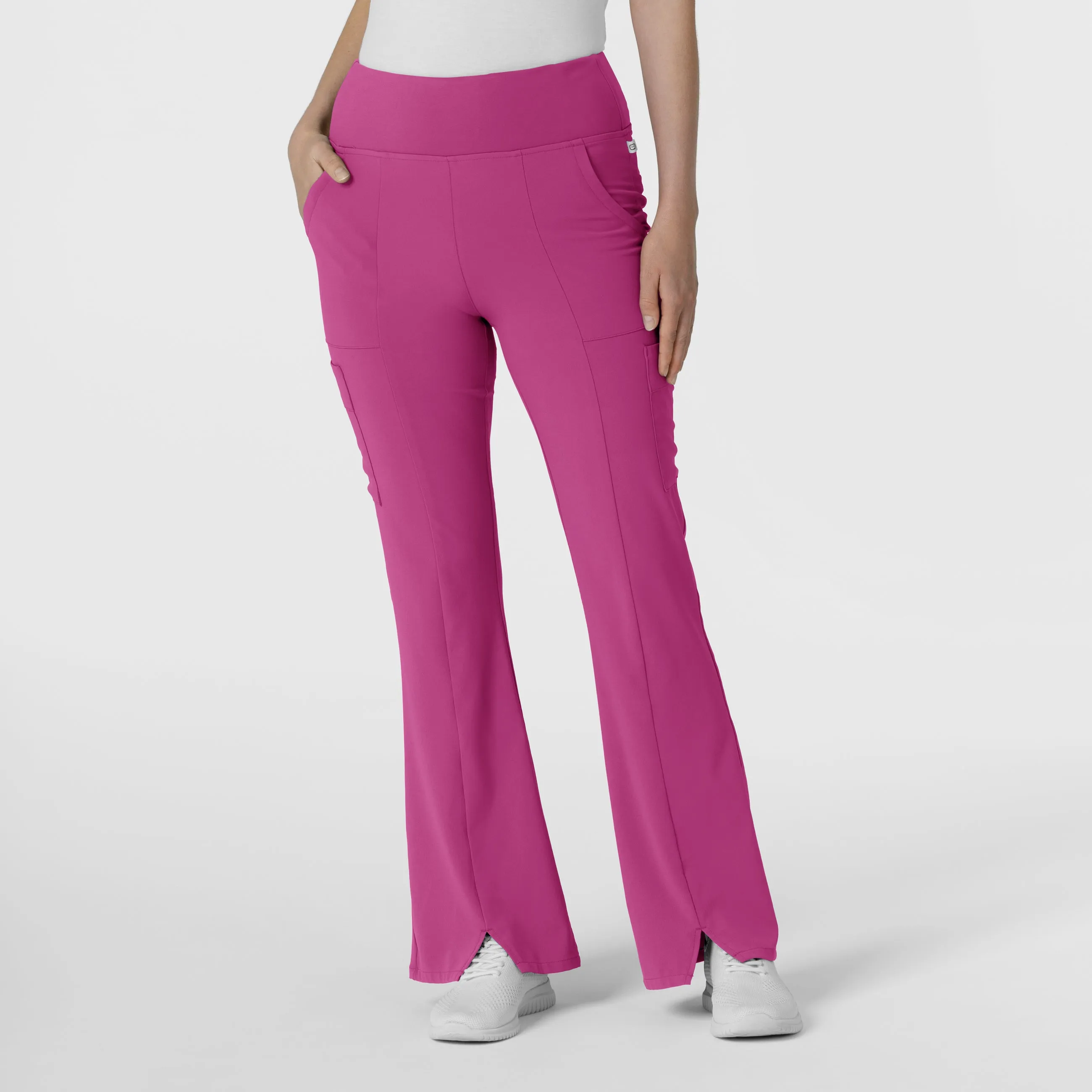 RENEW 5534 Cargo Flare Scrub Pants Raspberry