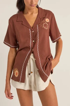 Rhythm - Solis Embroidered Short Sleeve Shirt