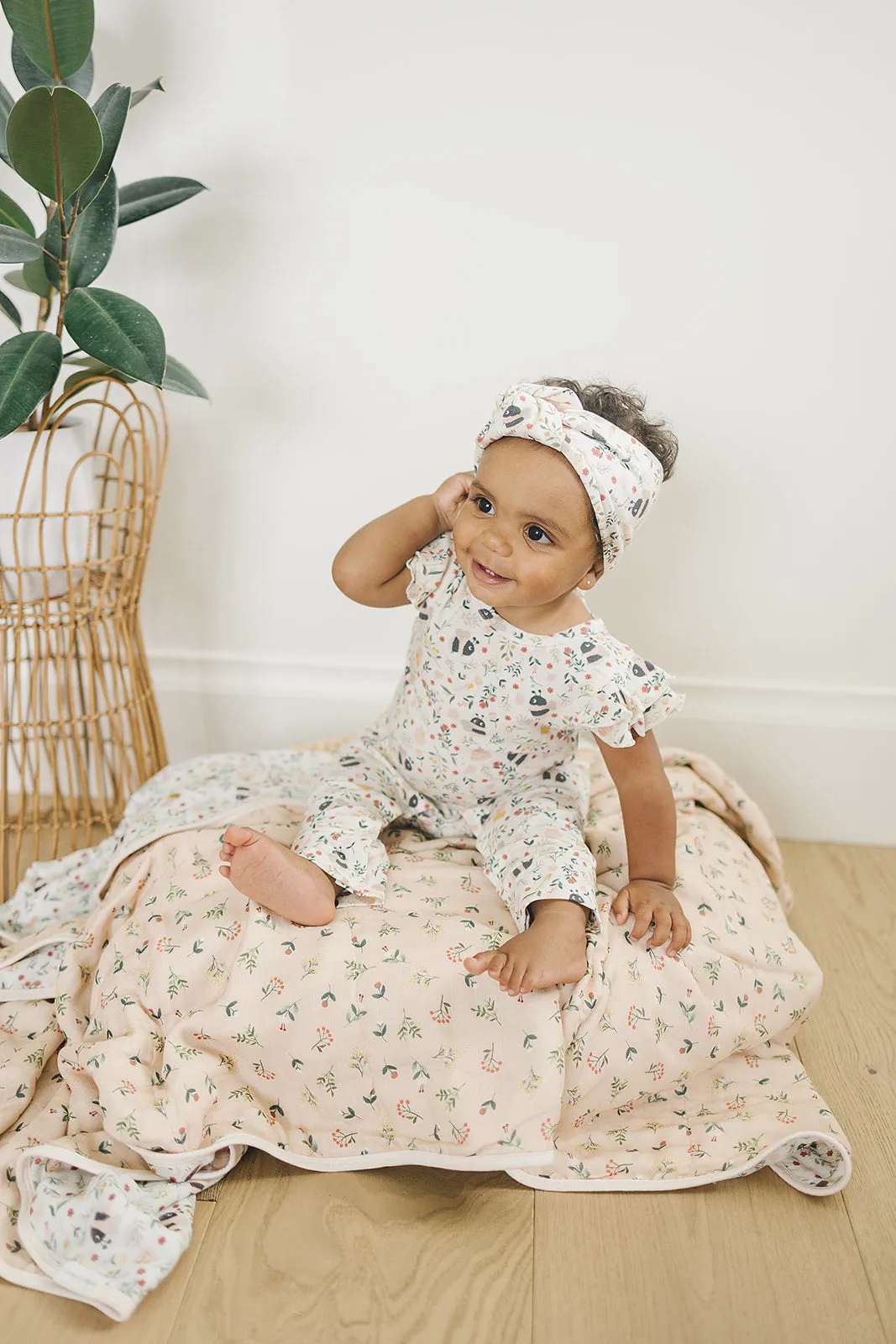 Ruffle Romper - Bumble Bees