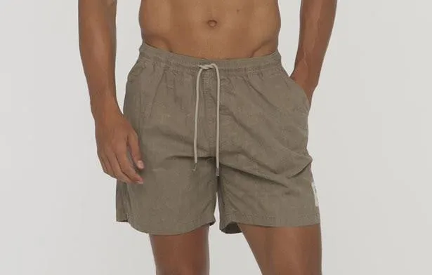 Saint Stonewashed Cotton Beach Short