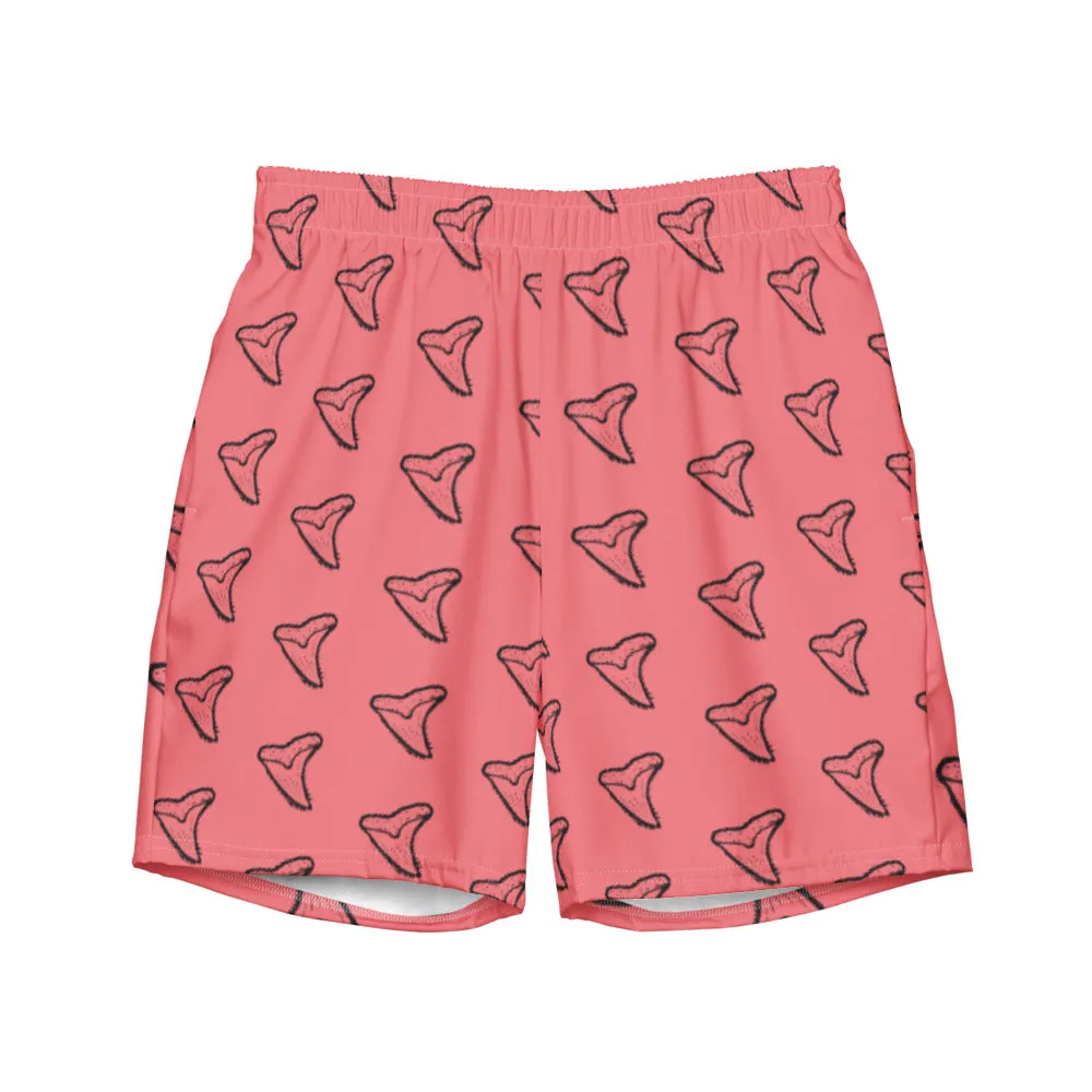 Salmon Snaggletooth Swim Trunks