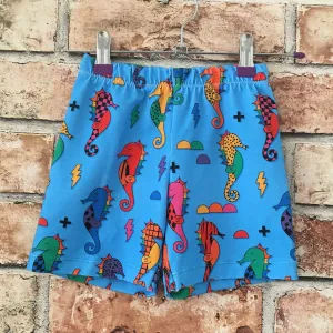 Seahorses Blue Board Shorts