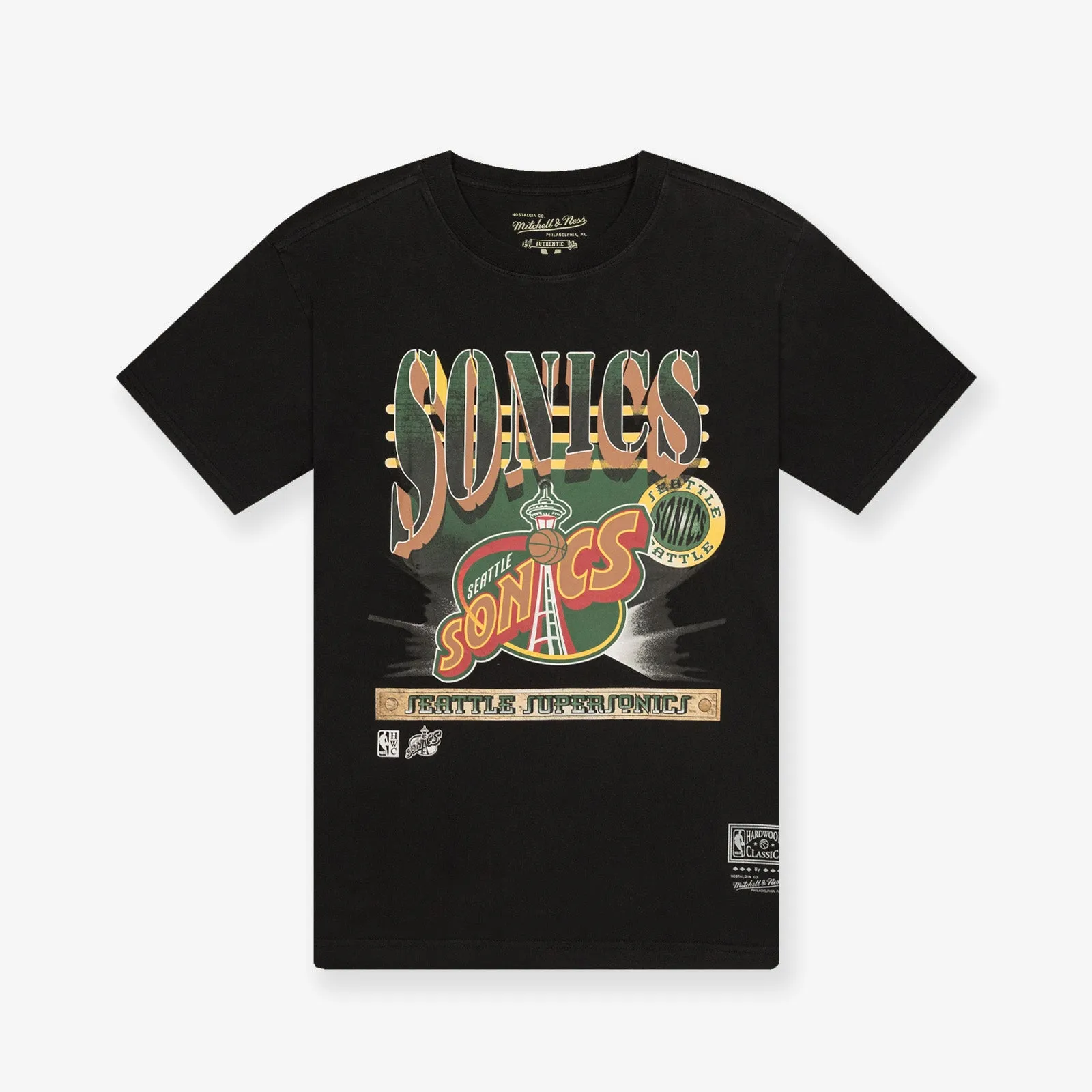 Seattle Supersonics In The Spotlight Tee - Faded Black