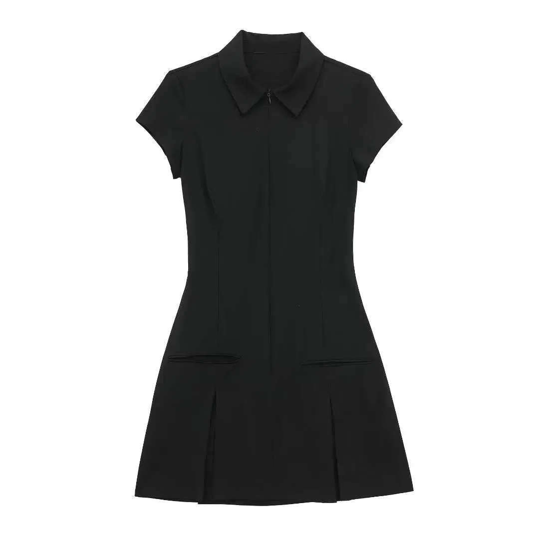 Short Sleeve Collared Sundress
