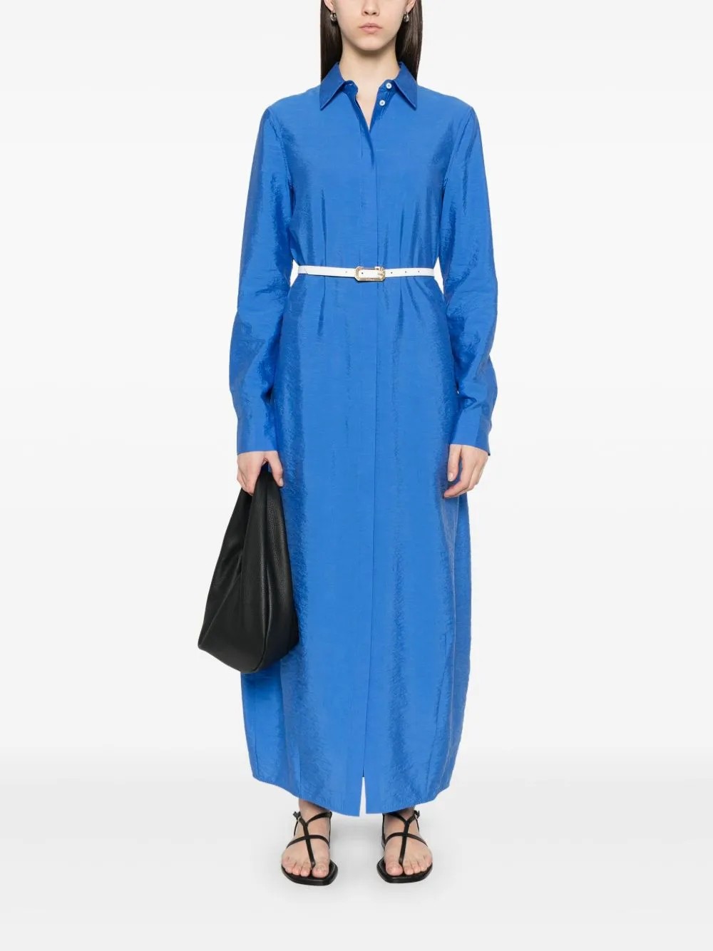 Silk chemisier dress