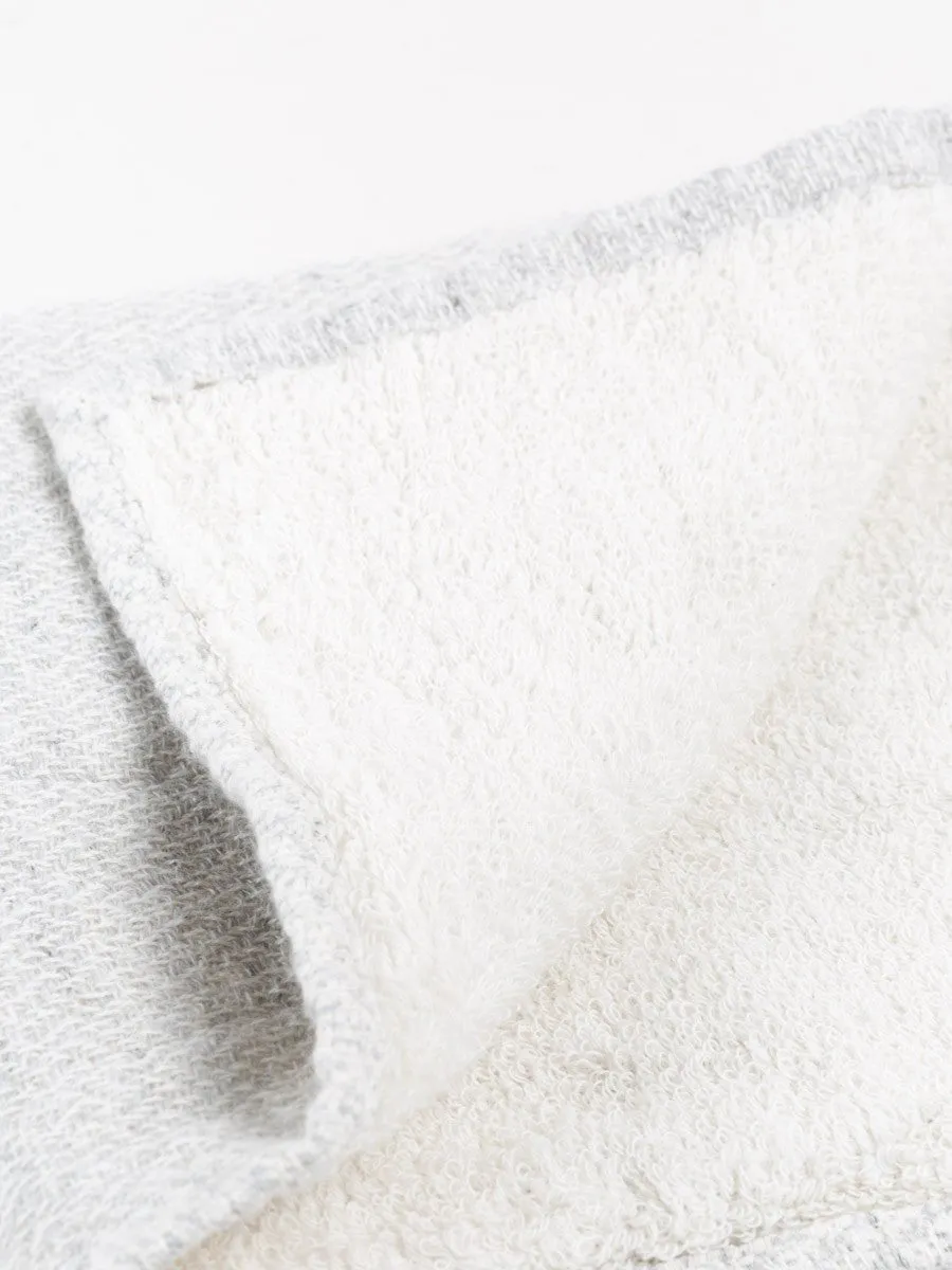 silver grey washcloth