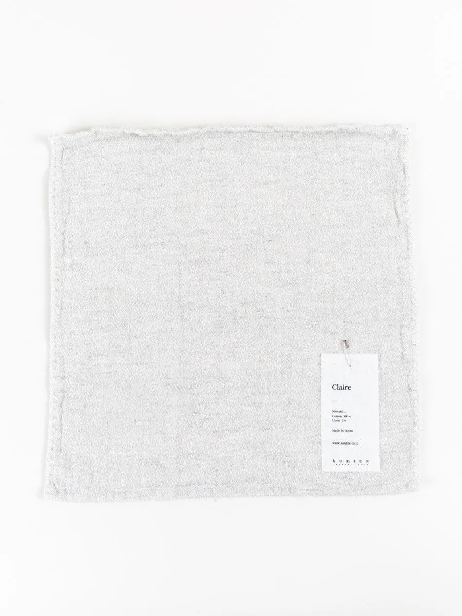 silver grey washcloth