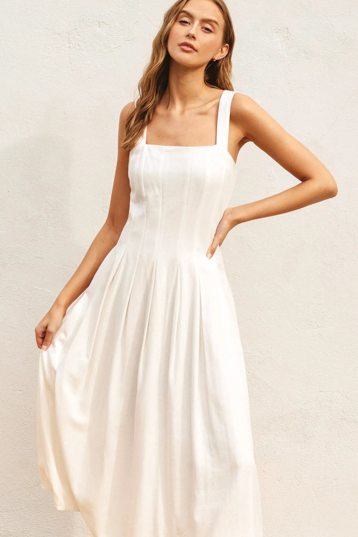 Sophia Seam Detail Maxi Dress