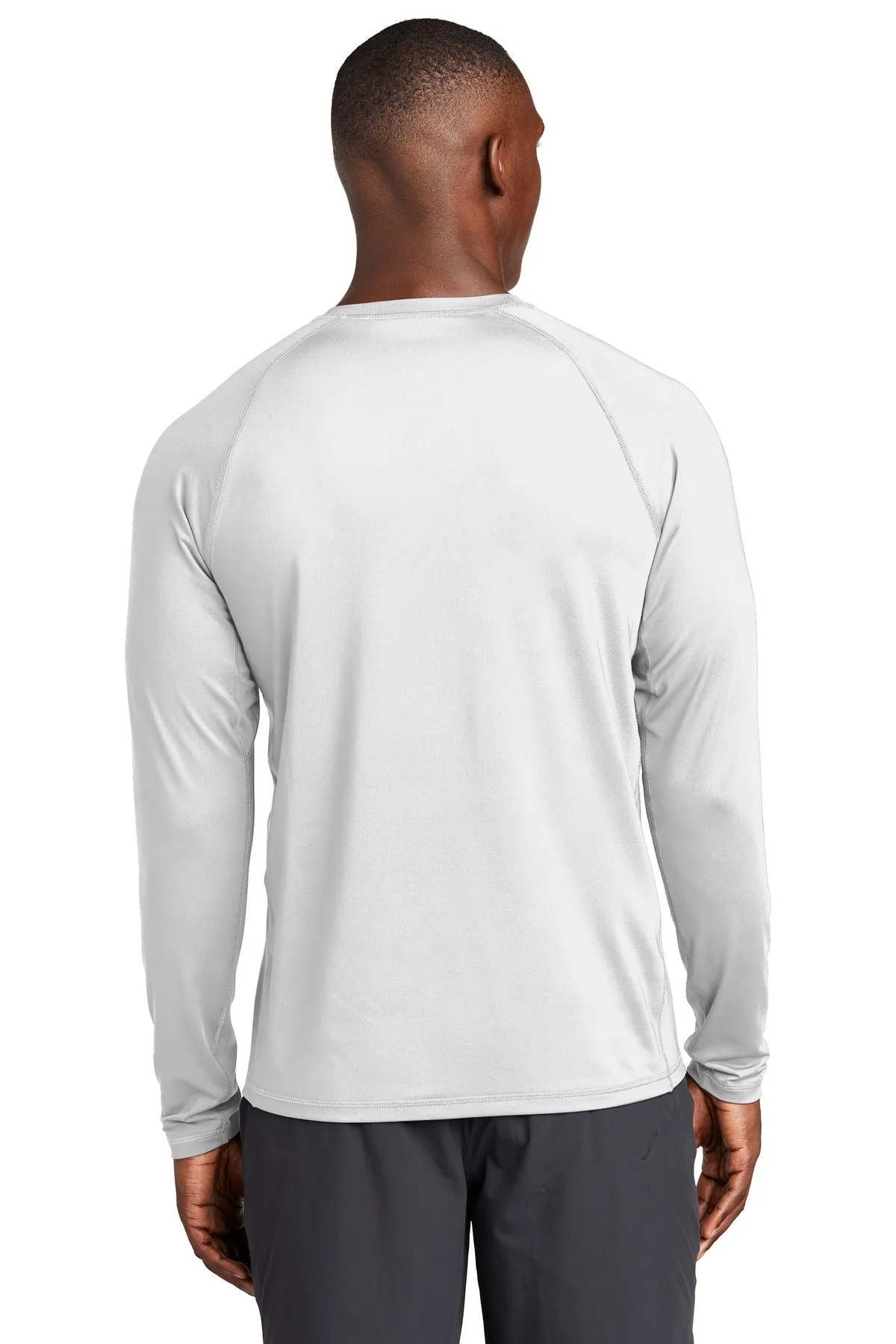Sport-Tek  Long Sleeve Rashguard Tee. ST470LS White