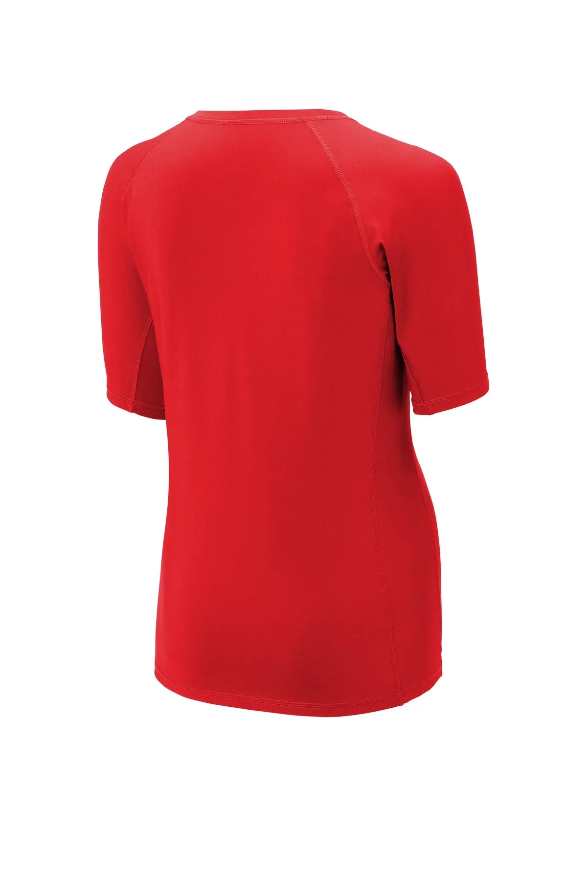 Sport-Tek  Women's Rashguard Tee. LST470 True Red