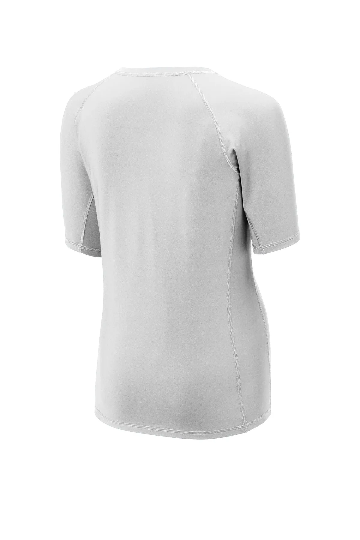 Sport-Tek  Women's Rashguard Tee. LST470 White