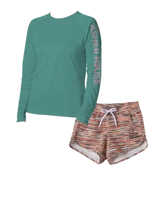 Sun Shirt & Board Shorts- Multicolor Bundle