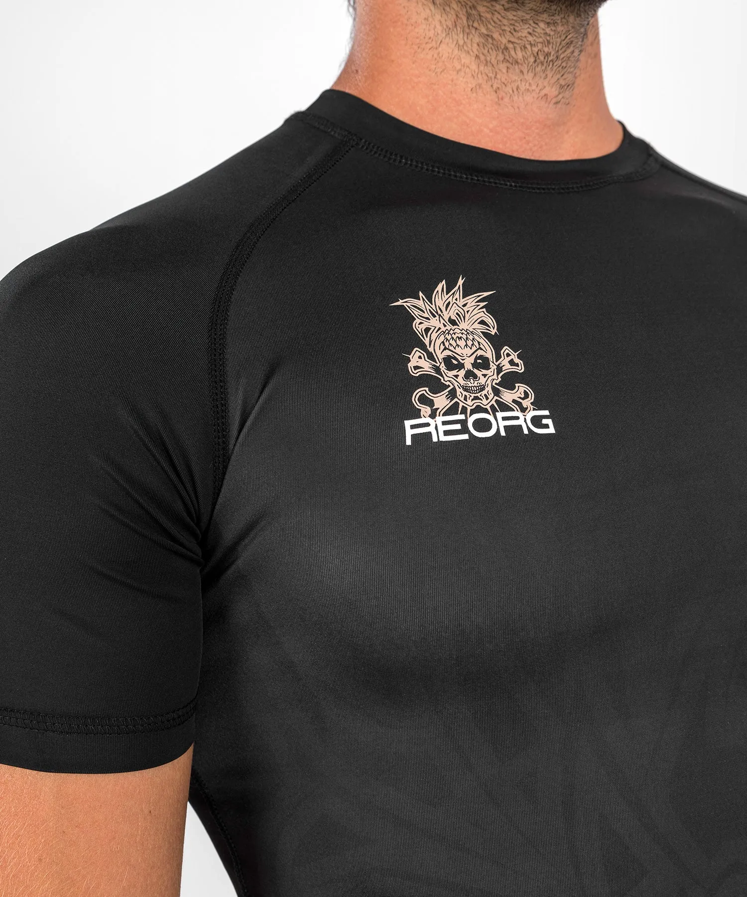 T-shirt a compressione Venum Reorg - maniche corte - nera