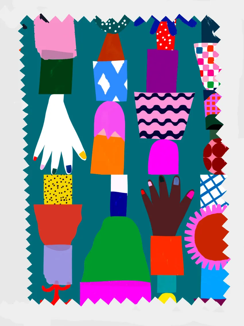 Teal Kinship organic linen (CUT PIECE 1.2M $7)