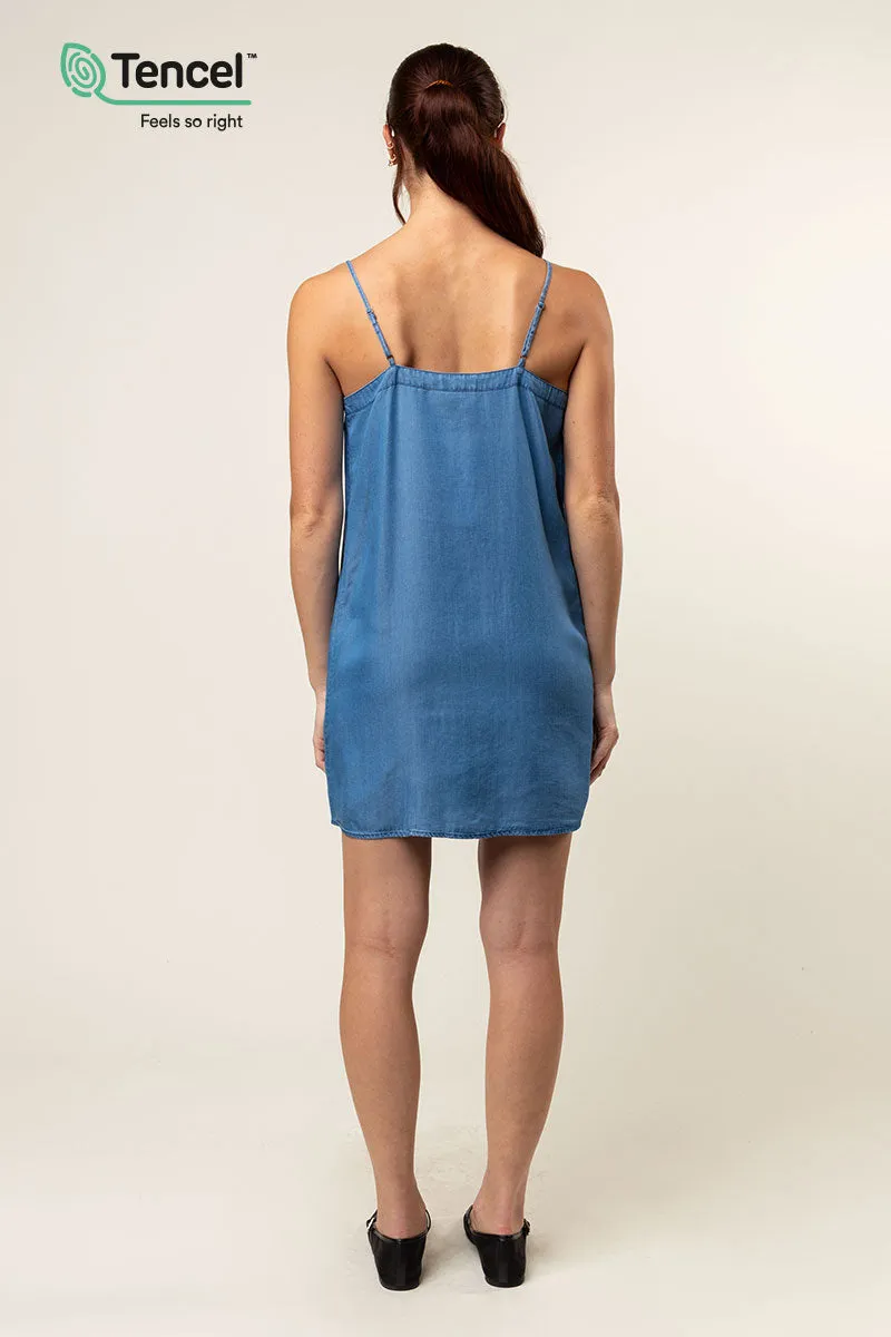 Tencel™ Button Front Cami Dress