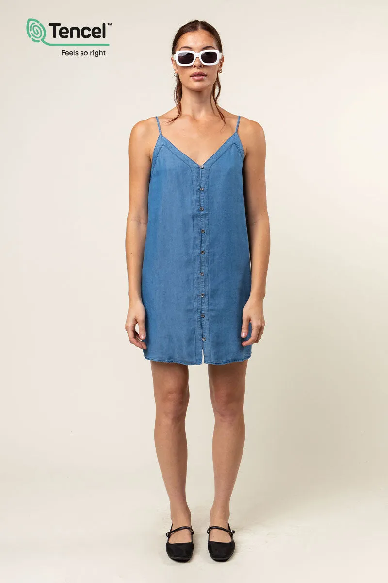 Tencel™ Button Front Cami Dress